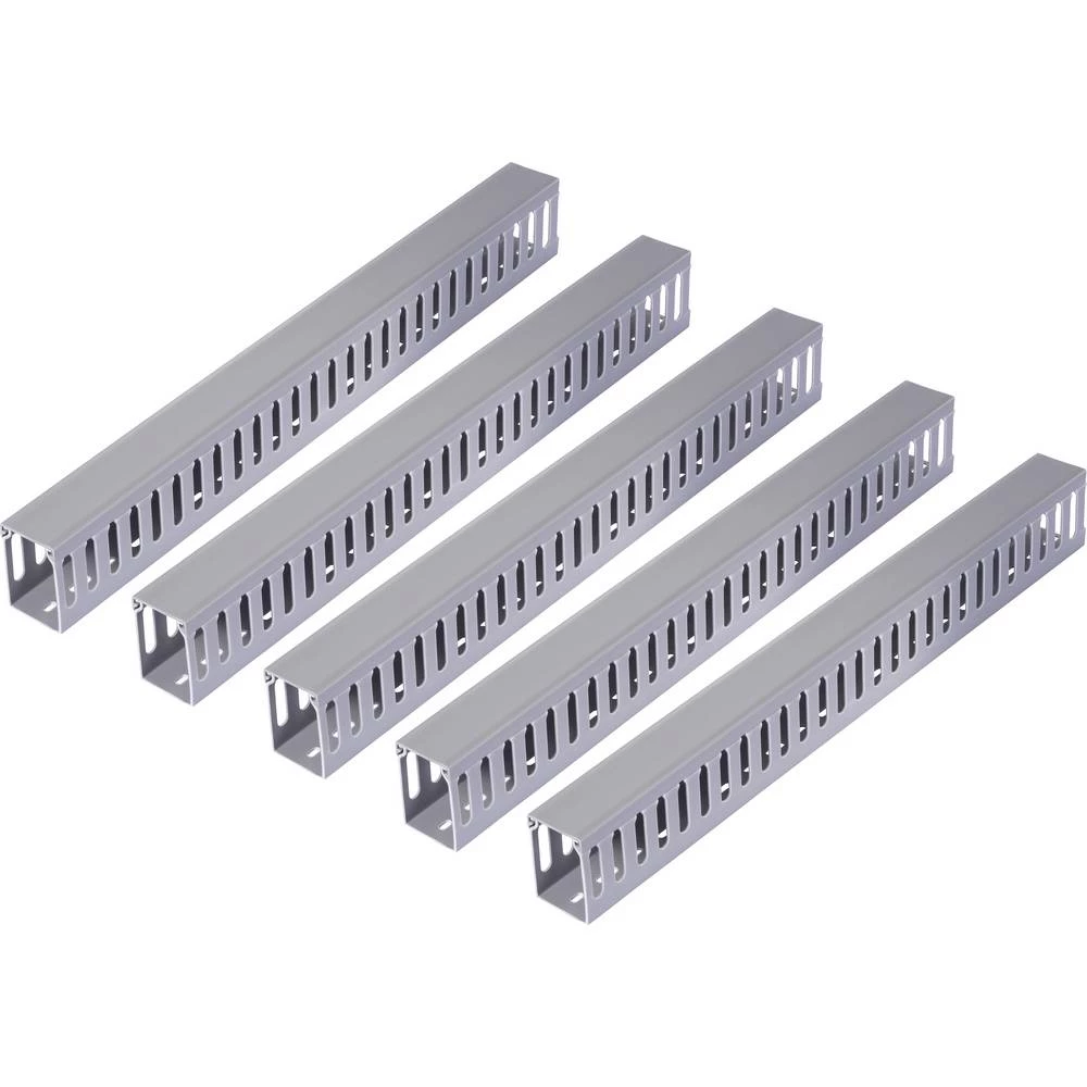 Sygonix SY-6801170 kanal za ožičenje (D x Š x V) 2000 x 60 x 80 mm 5 kom. siva slika