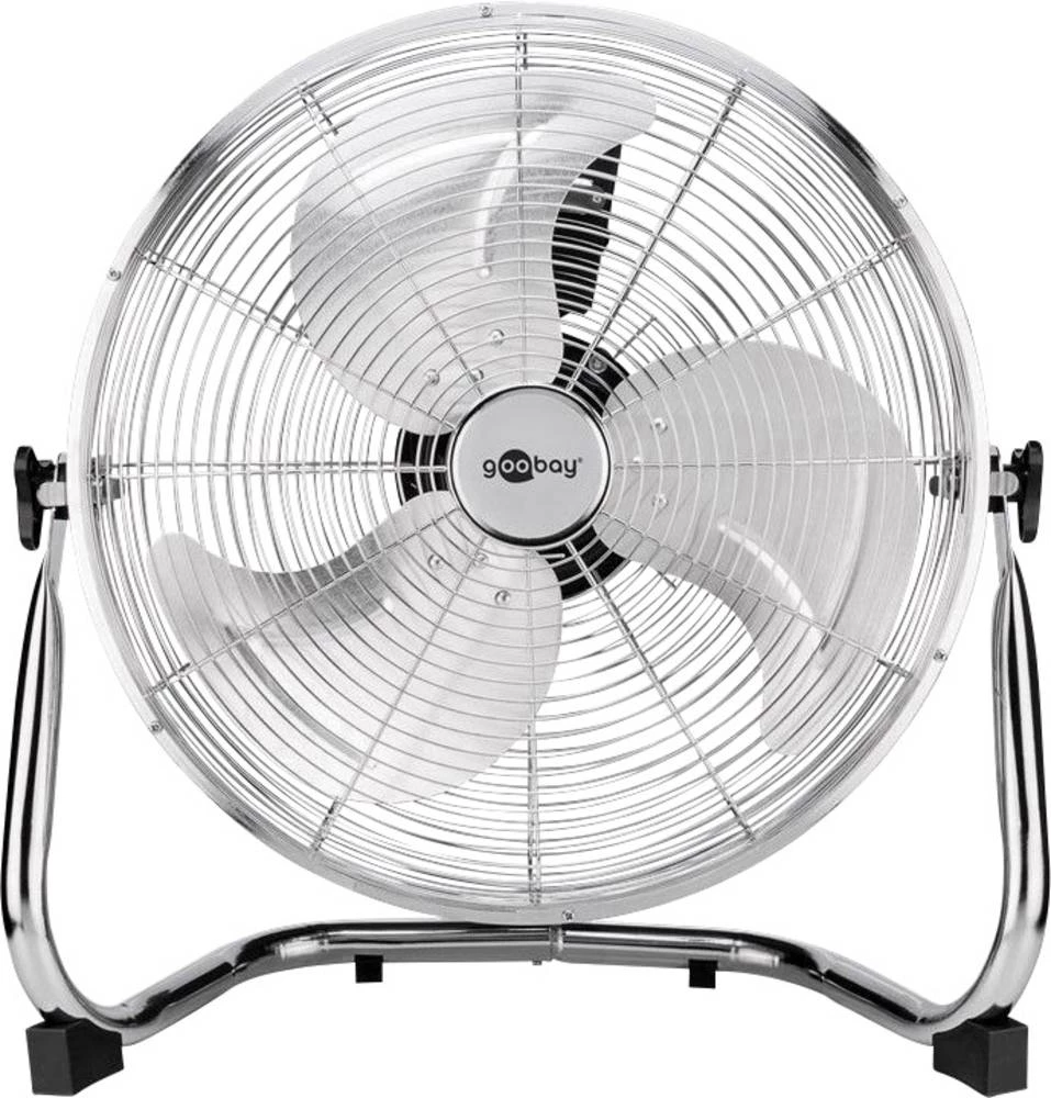 Podni ventilator Goobay 90 W (&Oslash; x V) 45 cm x 53 cm Krom boja slika