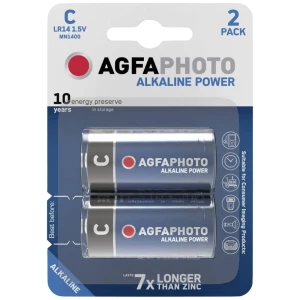 AgfaPhoto LR14 baby (c)-baterija alkalno-manganov 1.5 V 2 St. slika