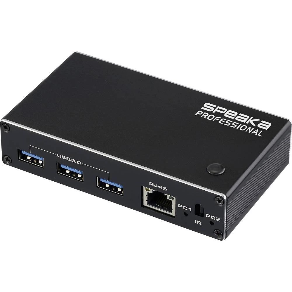 SpeaKa Professional HDMI 2.1 Slim KVM 2X1 USB3.0 +IR, Black HDMI prekidač HDMI 3840 x 2160 Pixel slika
