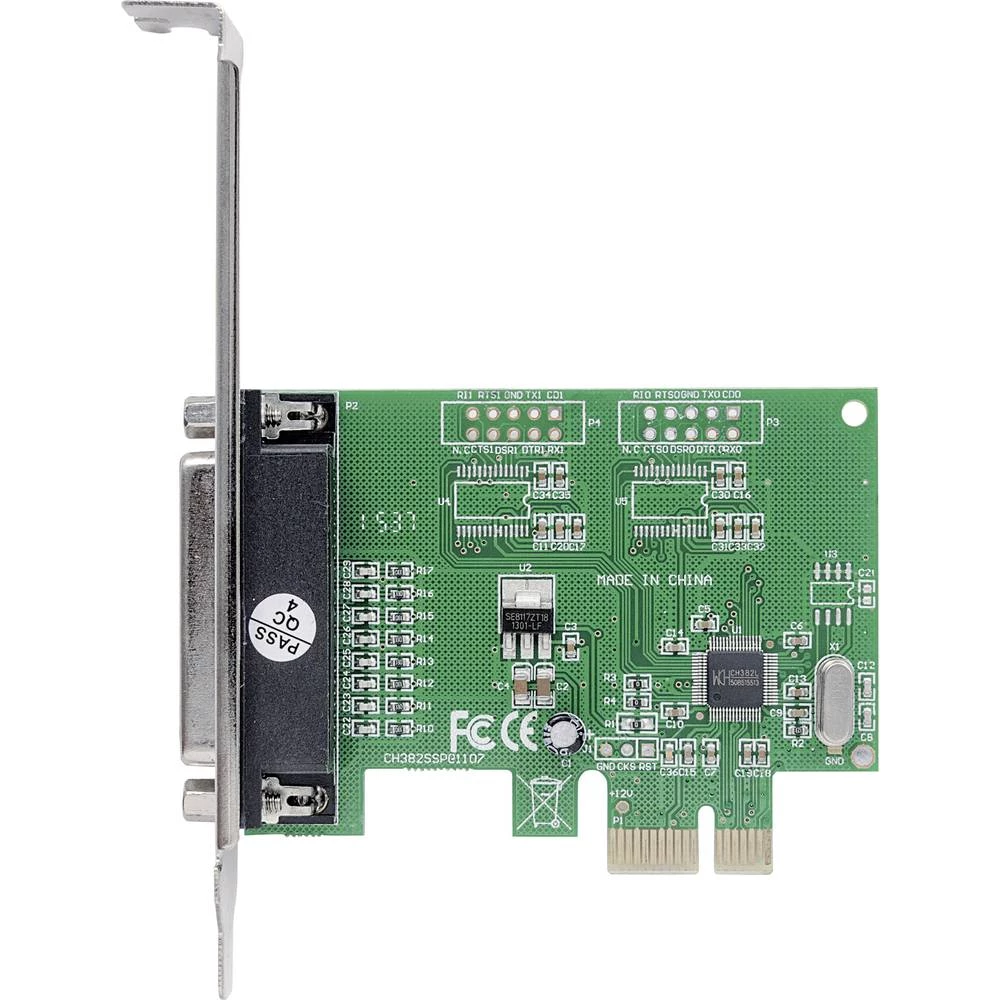 1 ulaz Usporedna utična kartica Paralelno sučelje (IEEE 1284) PCIe Manhattan Parallele PCI-Express-Karte 1 DB25-Port geeignet fü slika