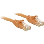 LINDY 48110 RJ45 mrežni kabel, Patch kabel cat 6 U/UTP 5.00 m narančasta sa zaštitom za nosić 1 St.