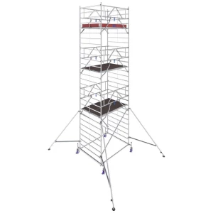 Krause 781062 FahrGerüst aluminij na roli mobilna Radna visina (maks.): 8.40 m srebrna 294 kg slika