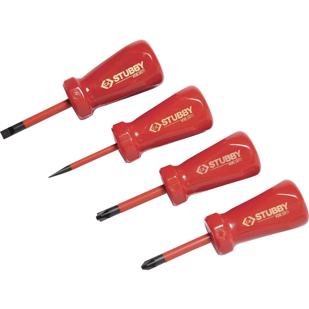 VDE Komplet odvijača 4-dijelni C.K. Ravni prorez, Križni Pozidriv, Plus/minus slika