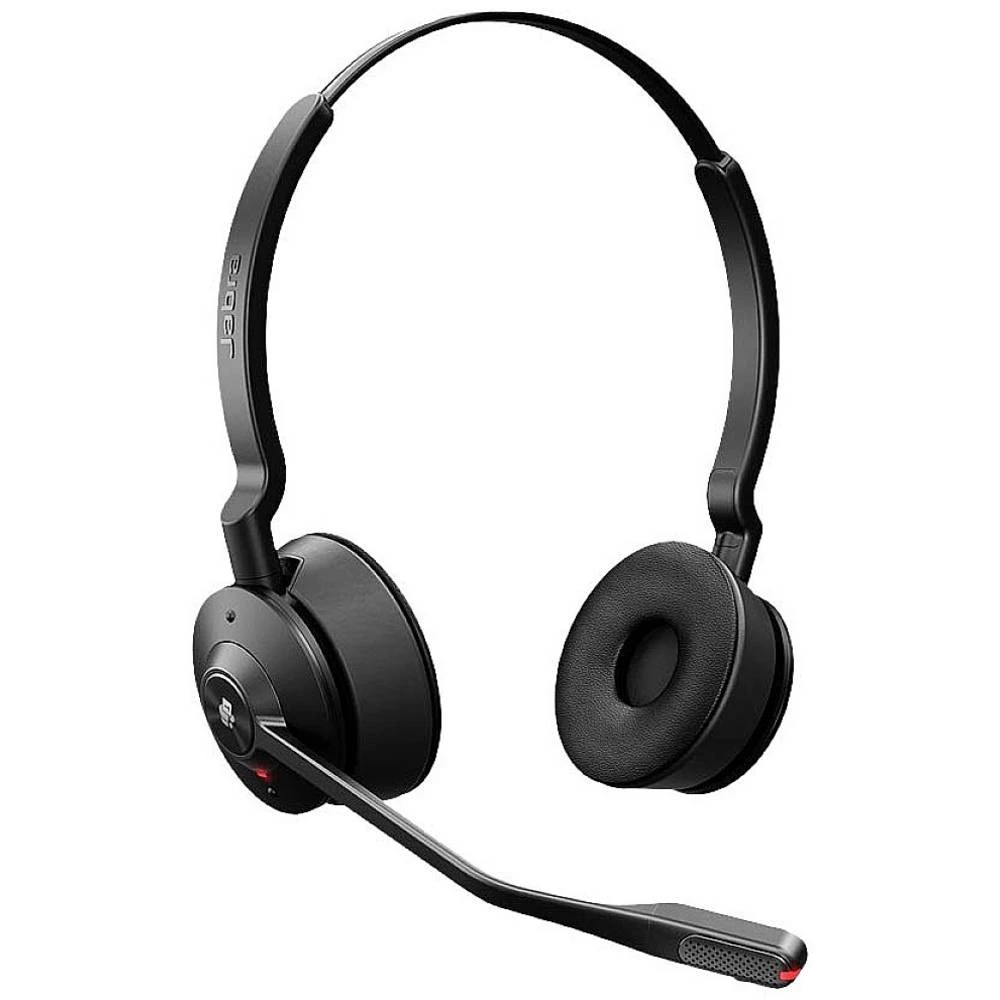 Jabra Engage 55 telefon On Ear Headset DECT stereo crna uklj. stanica za punjenje i prikljucna stanica, kontrola glasno slika