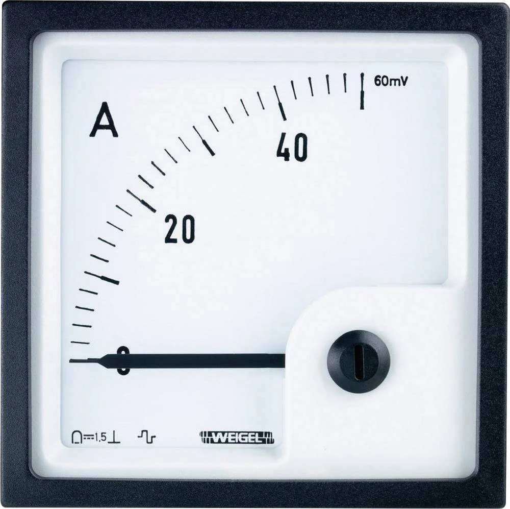 Weigel PQ96K 150A/60mV Ugradbeni instrument za razvodnu ploču s mjernim sklopom slika