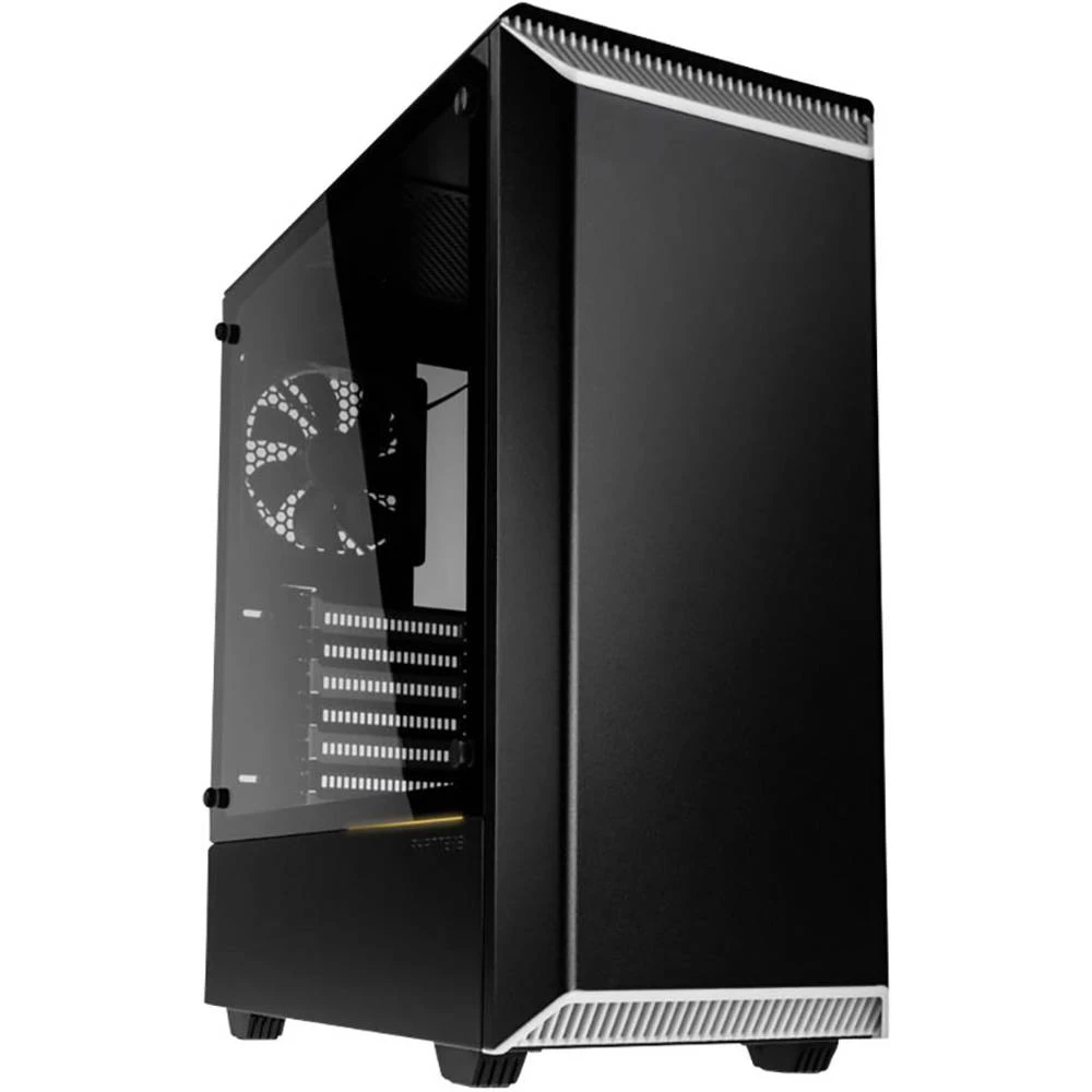 Midi-Tower Kućište za računala Phanteks Eclipse P300 Crna/bijela 1 predinstalirani ventilator, Bočni prozor slika