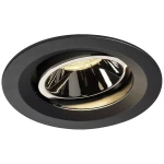 NUMINOS® MOVE DL M, unutarnja LED ugradbena stropna svjetiljka crna/kromirana 3000K 20° rotirajuća i zakretna SLV 1003579 NUMINOS MOVE M LED ugradna svjetiljka    LED fiksno ugrađena 17 W crna