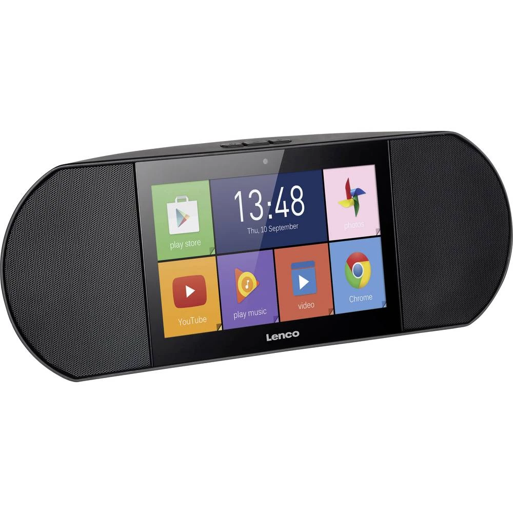 Internet Stolni radio Lenco Diverso-700GY Internetski radio Zaslon osjetljiv na dodir Crna slika