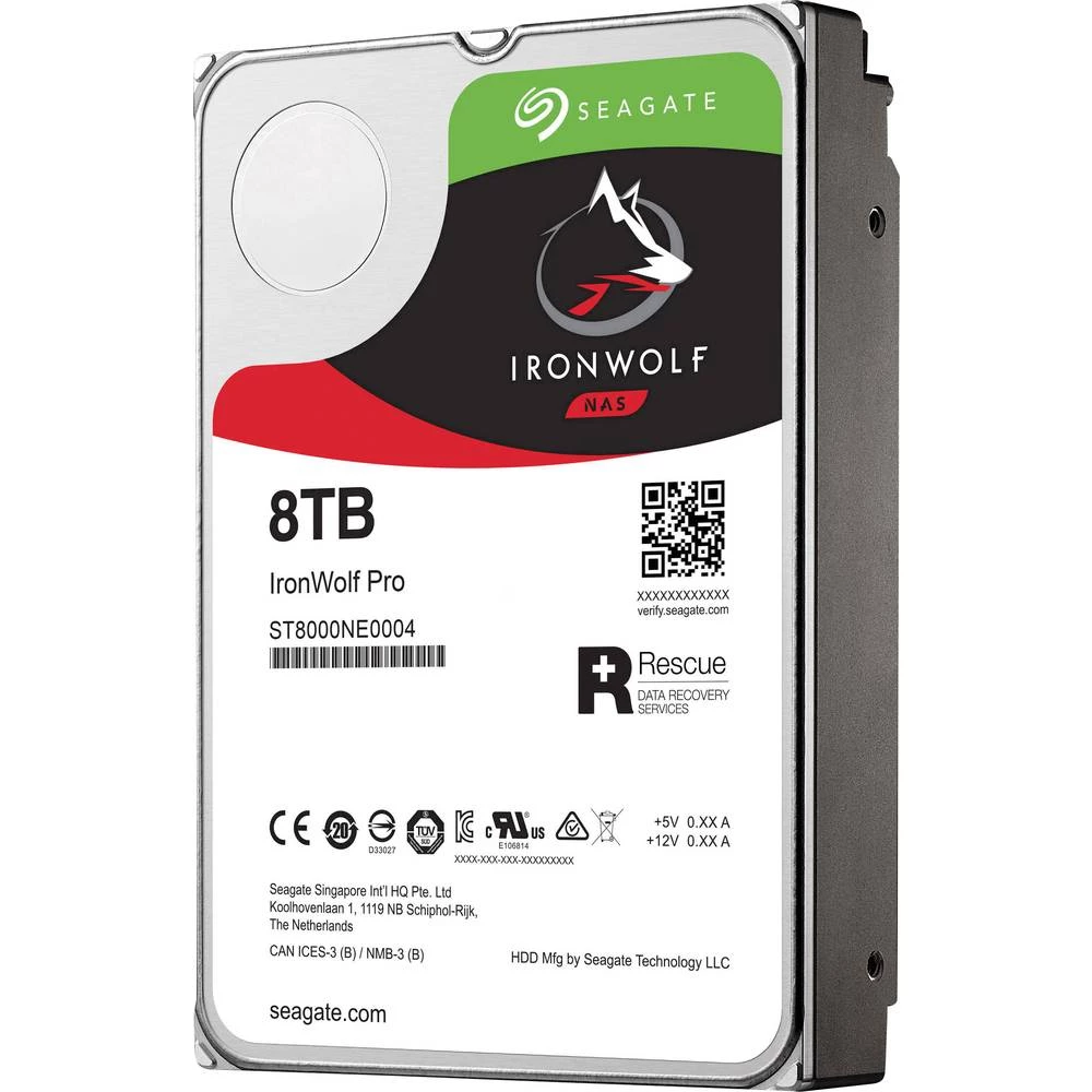 Unutarnji tvrdi disk 8.9 cm (3.5 ") 8 TB Seagate IronWolf Pro Bulk ST8000NE0004 SATA III slika