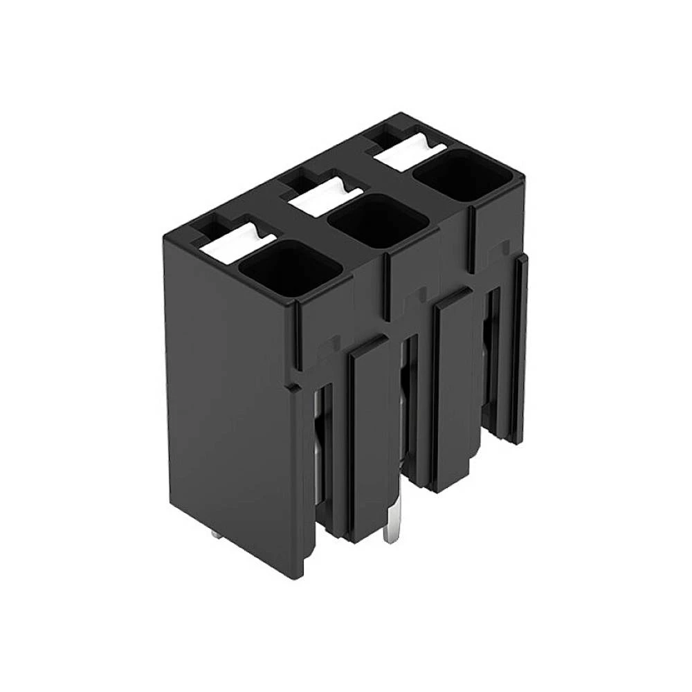 THR PCB terminal, potiskivači, 1,5 mm², korak 5 mm, 3 stup, ugurati CAGE CLAMP®, 1,50 mm², crno WAGO 2086-3123 stezaljka za tiskane ploče 1.50 mm² Broj polova (broj) 3 crna 1 St. slika