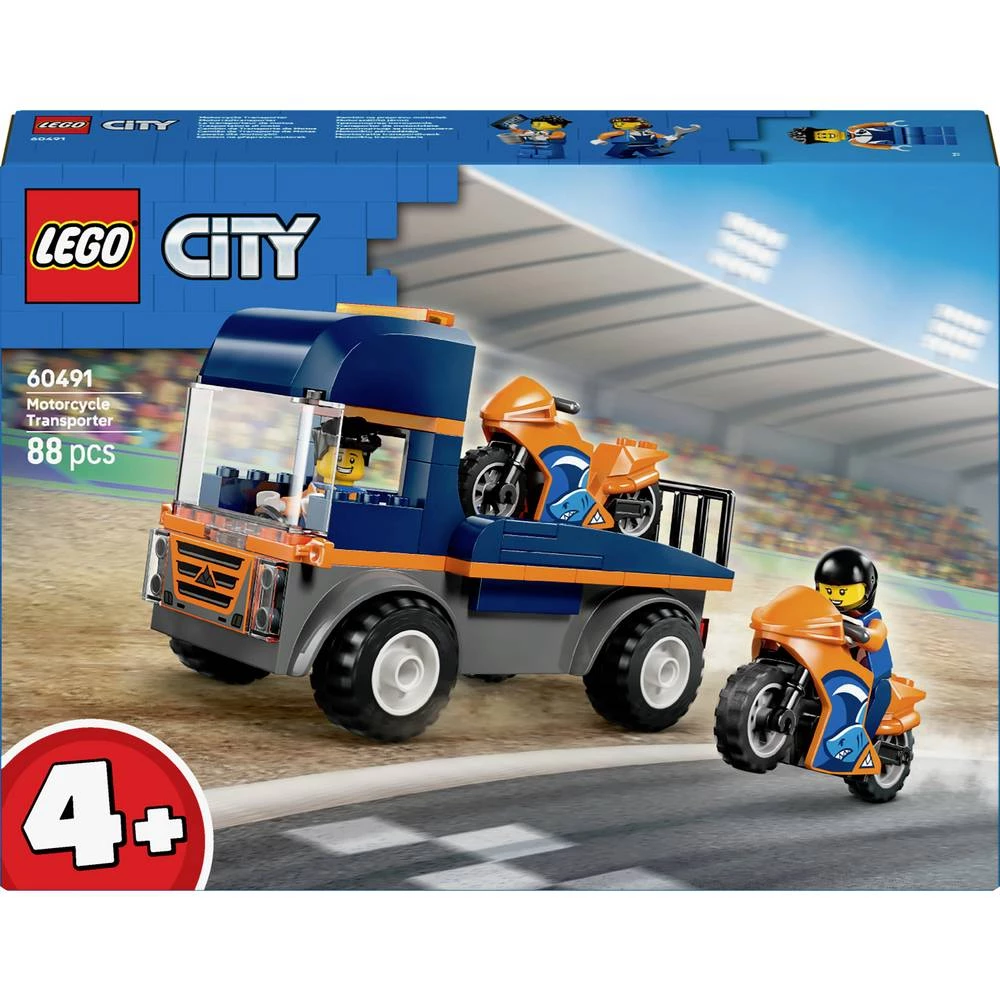60491 LEGO® CITY transporter motocikala (60491); Set od 2 minifigure slika