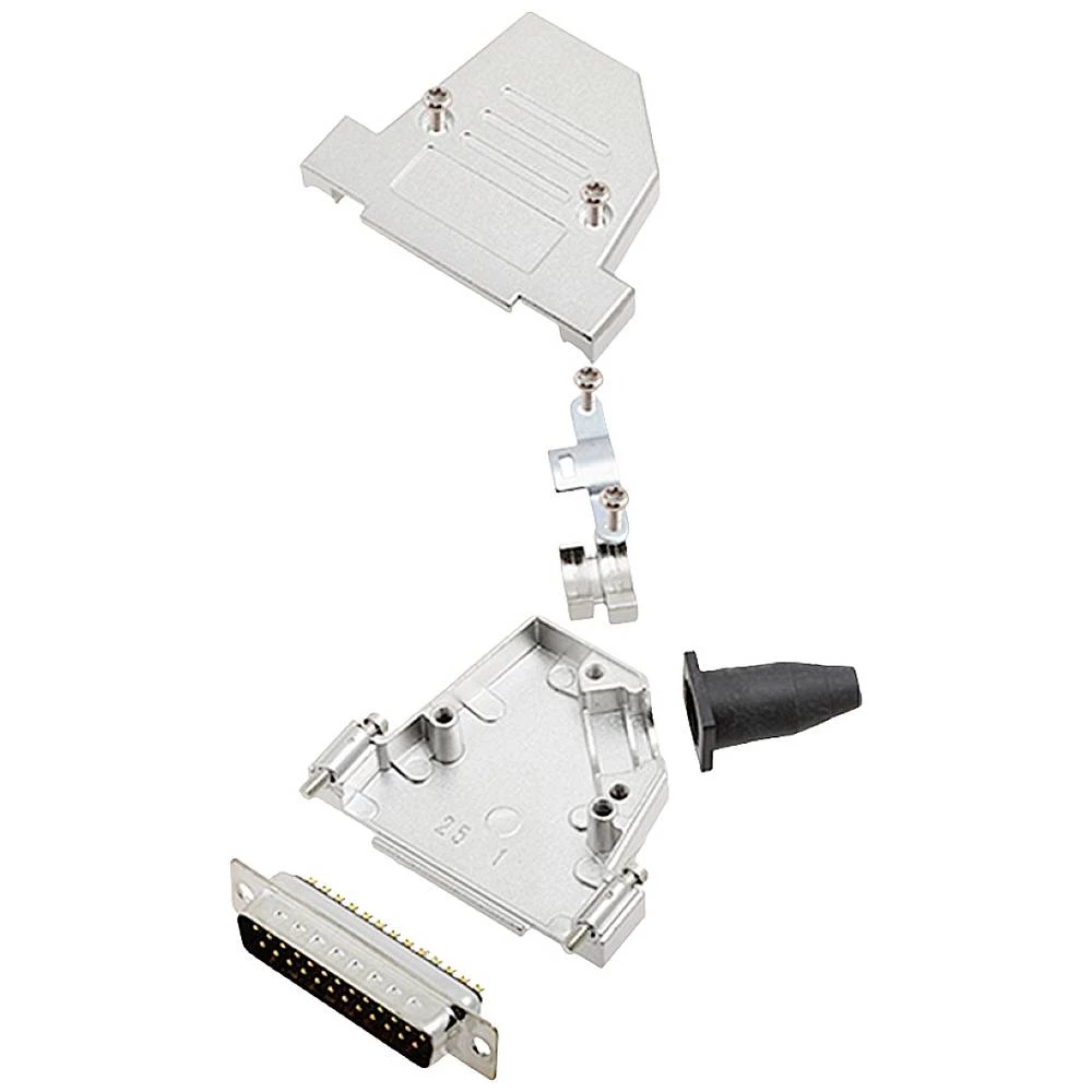 Komplet D-SUB pinskih konektora 45 ° Broj polova: 25 Lemni kup encitech DTSL25-SJSRG-S-DBP-K 1 ST slika