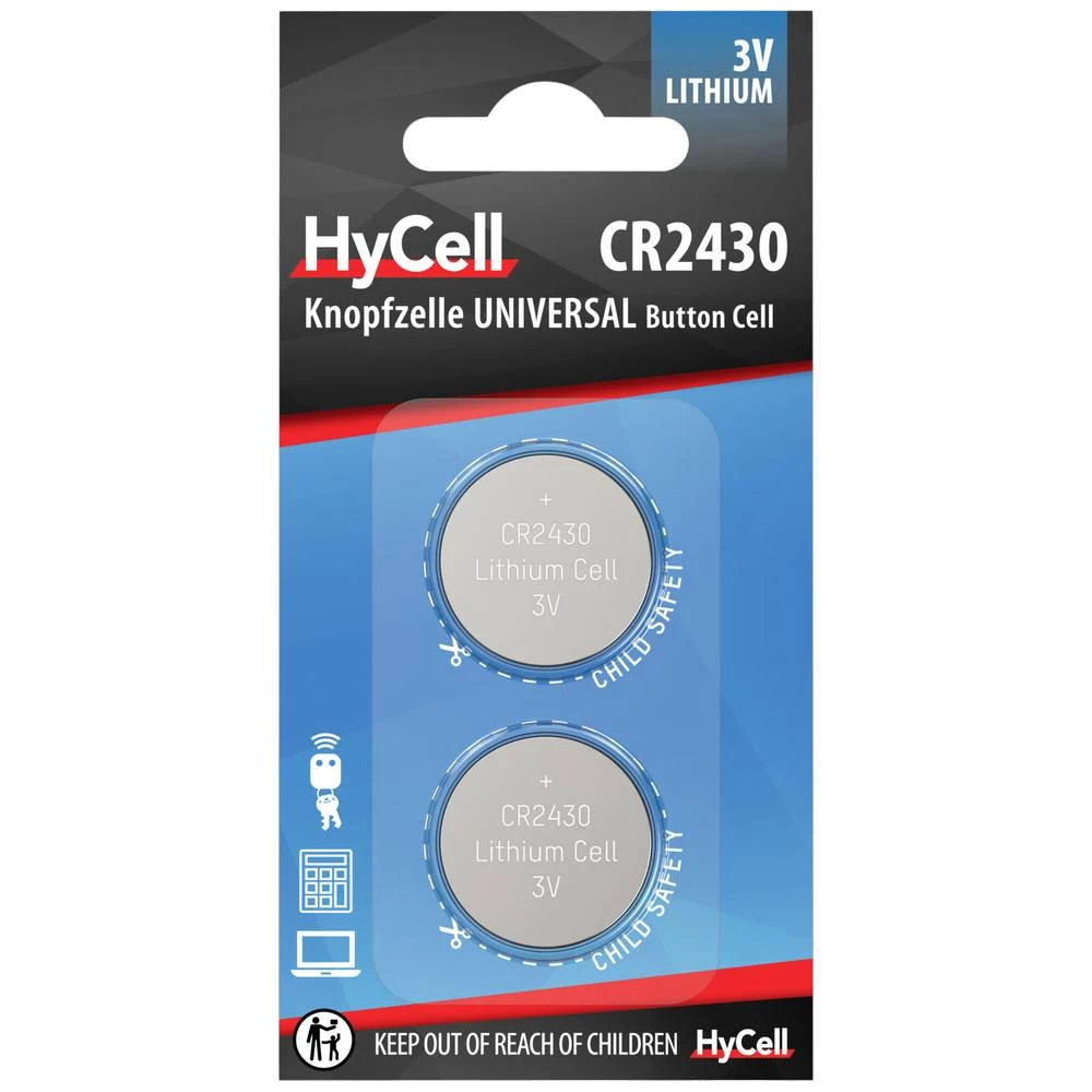 HyCell gumbasta baterija CR 2430 3 V 2 St. 300 mAh litijev CR 2430 slika