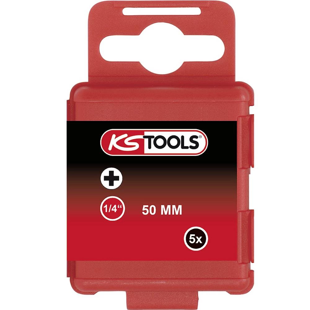 KS Tools 911.3340 9113340 križni bit PH 0 poniklovani E 6.3 5 St. slika