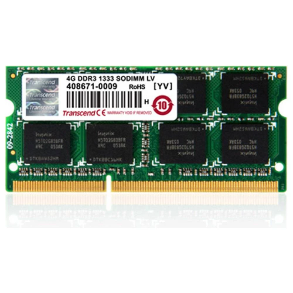Notebook Memorijski modul Transcend TS512MSK64V3H 4 GB 1 x 4 GB DDR3-RAM 1333 MHz CL9 9-9-9 slika