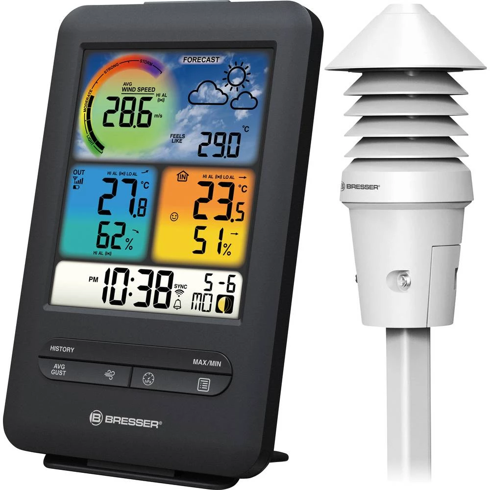 Bresser Optik W-LAN 4in1 UV 7002534 WLAN-vremenska stanica Predviđanje za 1 dan slika