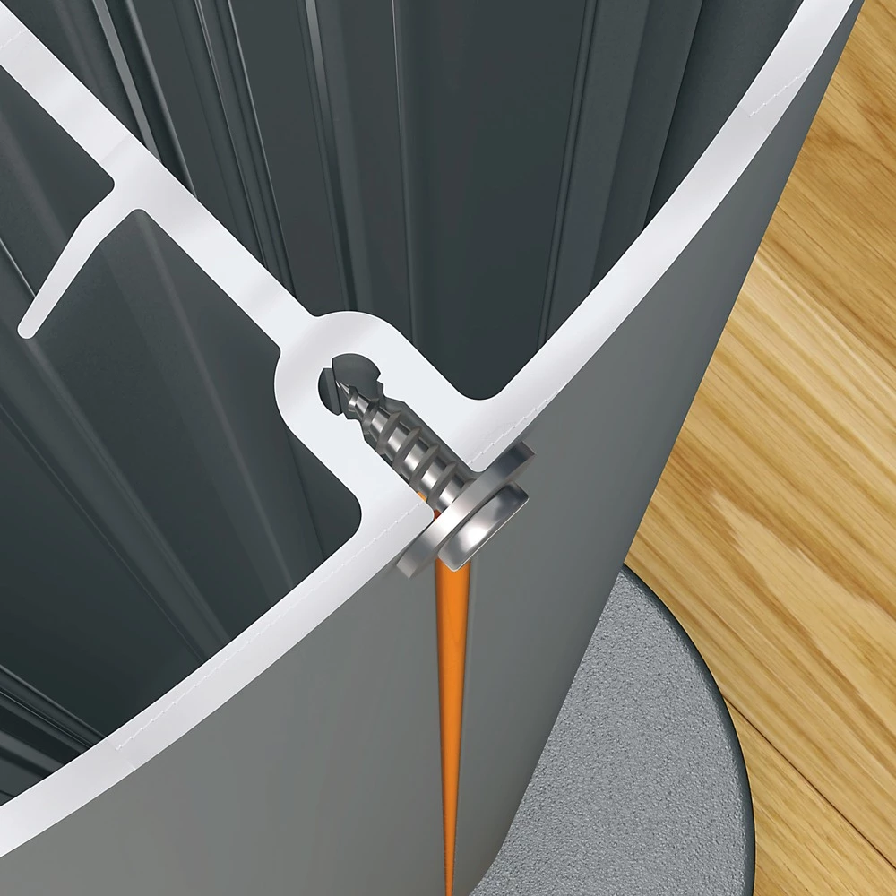 Pribor rubnih letvica za elektriku 5000 mm ISM20824 Narančasta slika