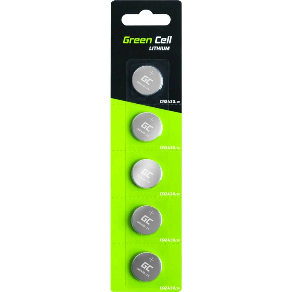 Green Cell CR2430 gumbasta baterija cr 2430 litijev 290 mAh 3 V 5 St. slika