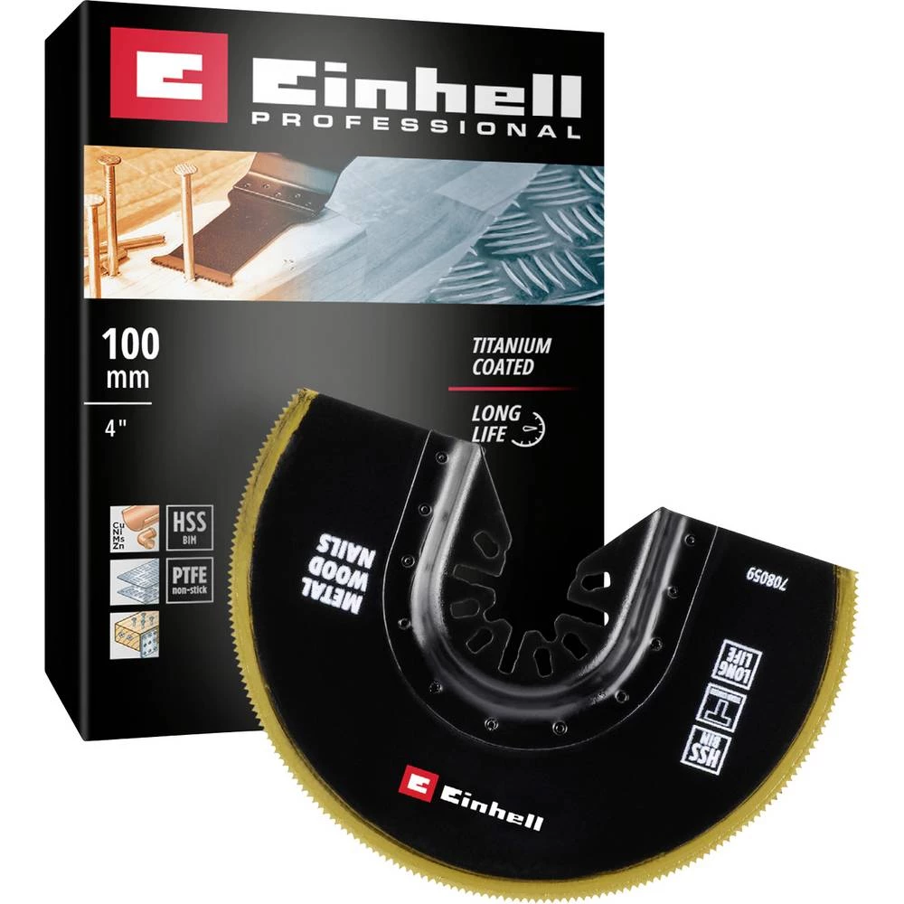 Einhell 708059 Sägeblatt halbr. BIM-TI 100mm bimetal list ubodne pile 100 mm 1 kom. slika