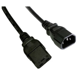 Akyga struja priključni kabel [1x ženski konektor IEC c19, 16 a - 1x muški konektor IEC, c14] 1.80 m crna slika