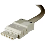 Adels-Contact 92845540 mrežni priključni kabel slobodan kraj - mrežni konektor Ukupan broj polova: 4 + PE bijela 4.00 m 10 St.