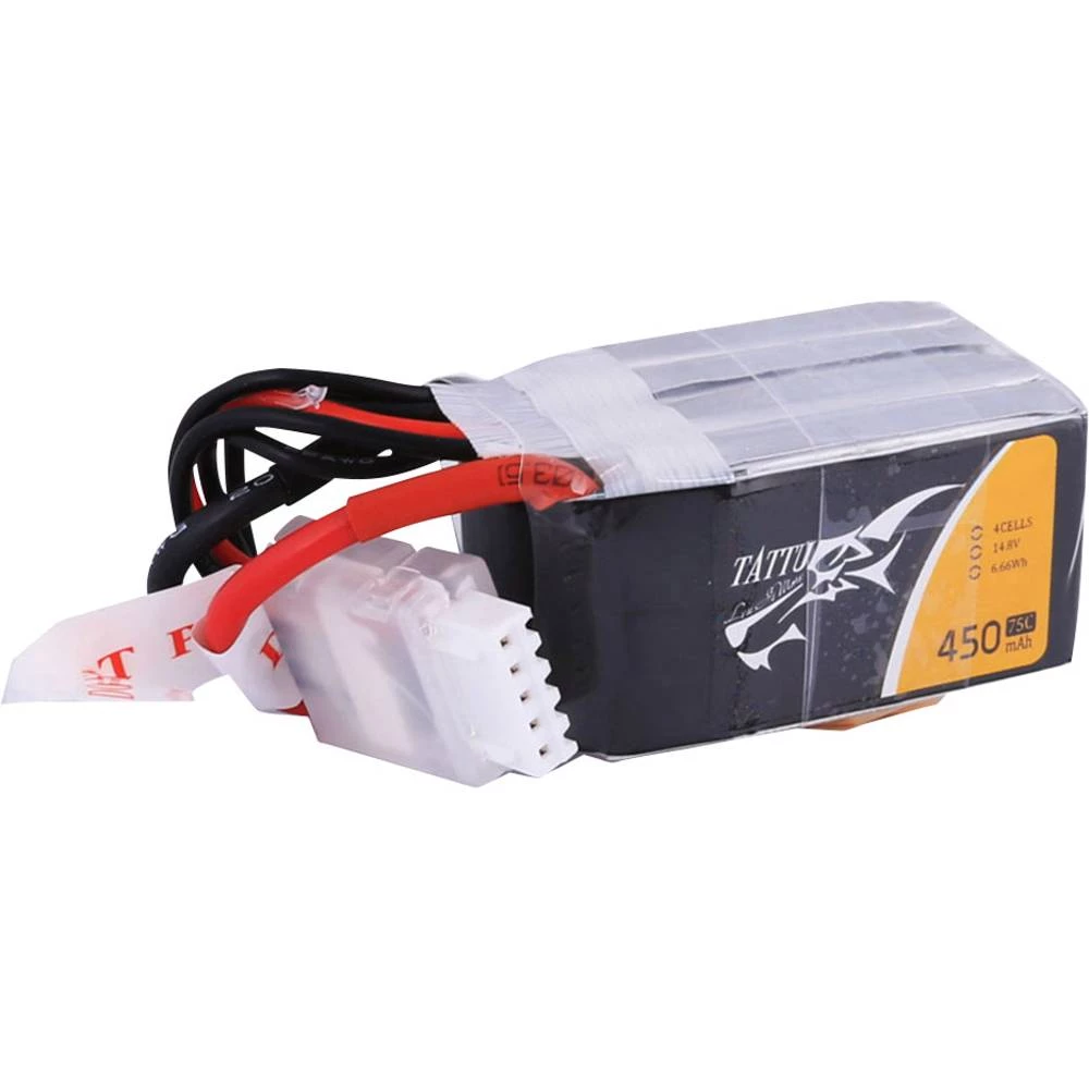 LiPo akumulatorski paket za modele 14.8 V 450 mAh Broj ćelija: 4 75 C Tattu Softcase XT30 slika
