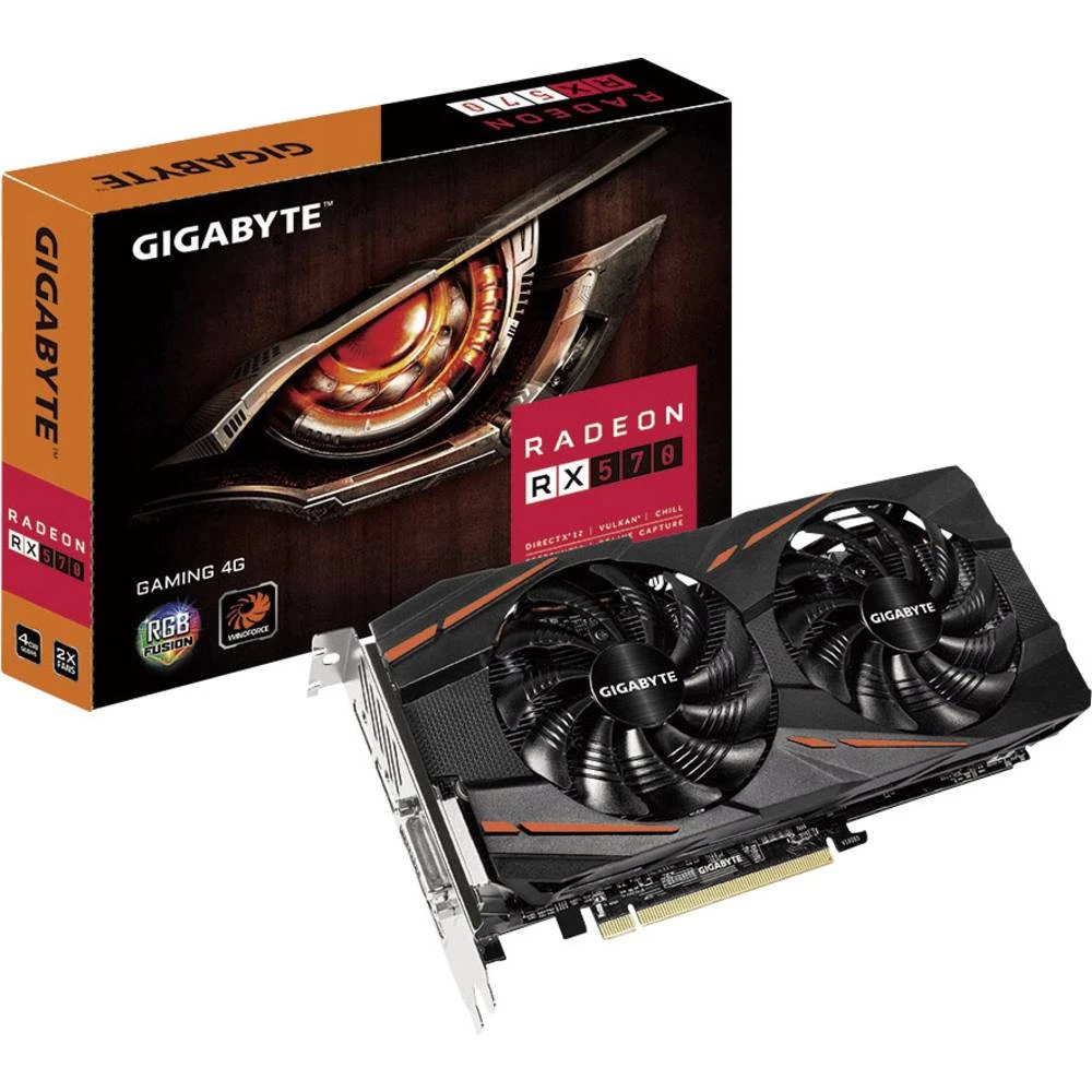 Grafička kartica Gigabyte AMD Radeon RX 570 Gaming Overclocked 4 GB GDDR5-RAM PCIe x16 HDMI&trade;, DVI, DisplayPort slika