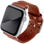 JT Berlin Watch Band Alex Vintage  Apple Watch 44/45 mm  smeđa - aluminij srebrna  M/L  10715 JT Berlin Alex Vintage kožnati remen 44 mm, 45 mm smeđa boja, srebrna