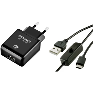VOLTCRAFT QCP-3000 USC USB punjač Pogodno za: Raspberry Pi Izlazna struja maks. 3000 mA 1 x muški konektor USB-C™ s prek slika