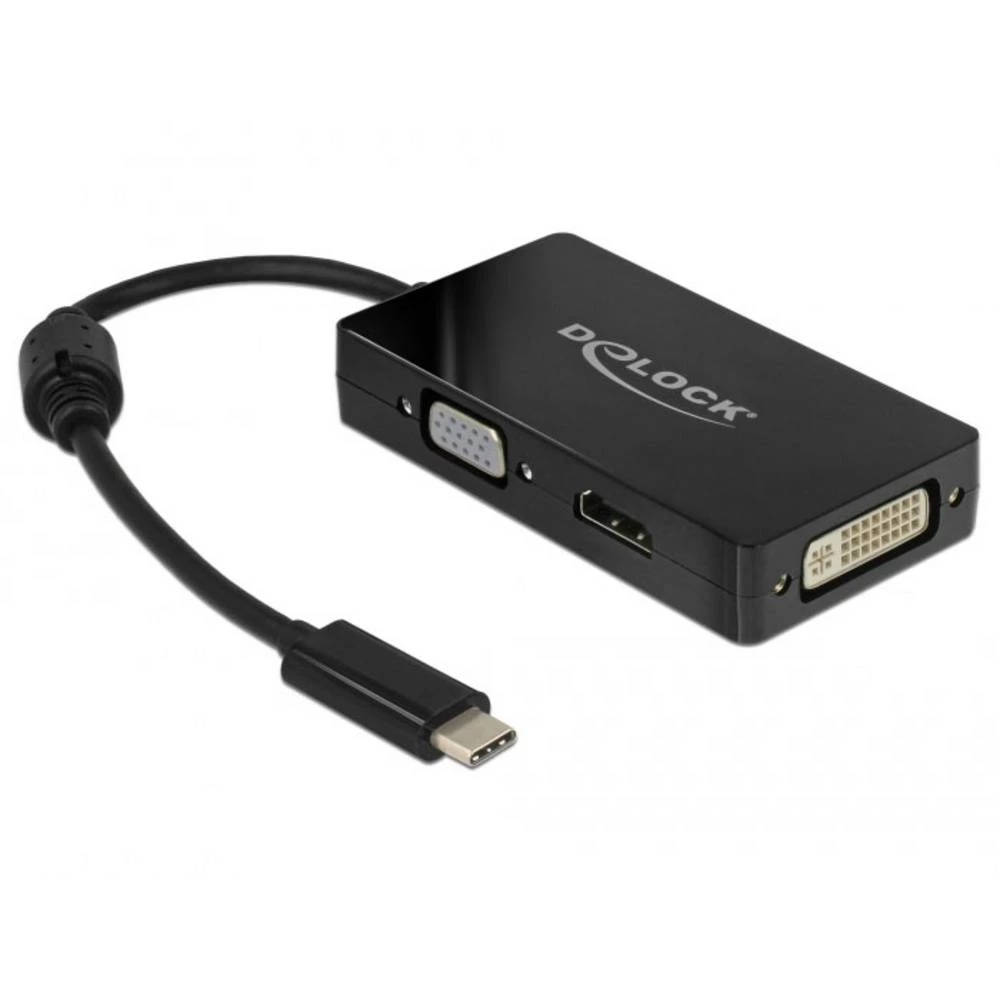 Delock USB 2.0 adapter [1x muški konektor USB-C® - 1x ženski konektor VGA, ženski konektor HDMI, ženski konektor DVI, 24 slika