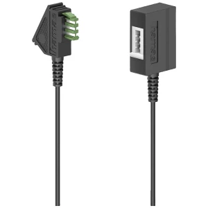 Hama telefon priključni kabel [1x muški konektor TAE-N - 1x RJ11-muški konektor 6p4c] 6 m crna slika