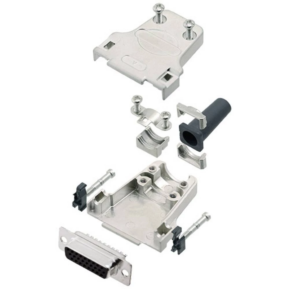 Višestruki ženski konektor D-SUB komplet 180 ° Broj polova: 15 Lemni kup Amphenol 1 ST slika