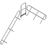 ZARGES 42359969 stenice,f. Prelaz,60° Nagib 9 kom. f. 9 nivoa 1 kom.