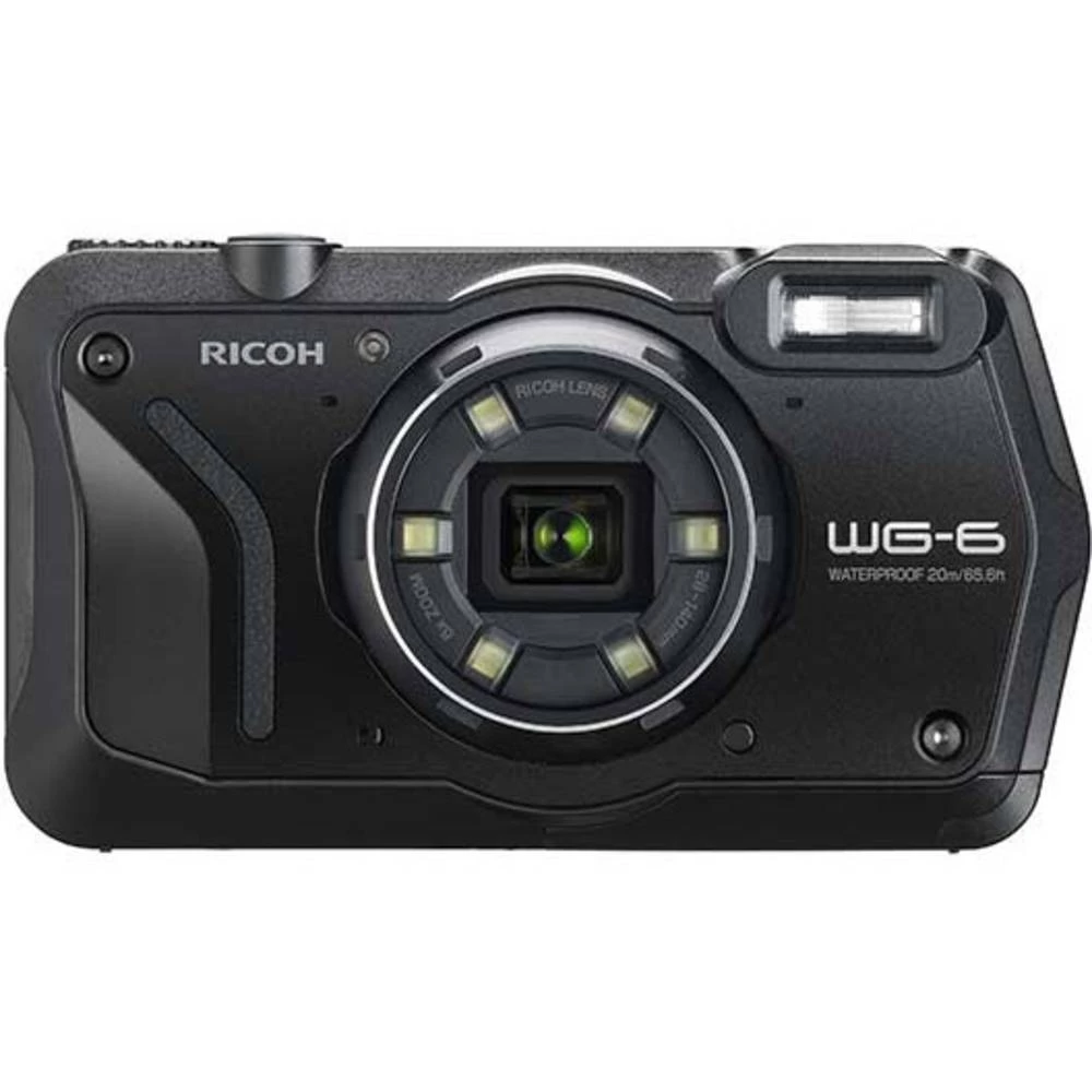 Digitalni fotoaparat Ricoh WG-6 schwarz 20 MPix Zoom (optički): 5 x Crna Vodootporno do 20 m, Otporan na udarce slika