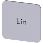 Siemens 3SU1900-0AF81-0AB0 ploča za natpise kvadratan (Š x V) 22 mm x 22 mm uključeno srebrna, crna 10 St.