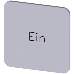 Siemens 3SU1900-0AF81-0AB0 ploča za natpise kvadratan (Š x V) 22 mm x 22 mm uključeno srebrna, crna 10 St. slika