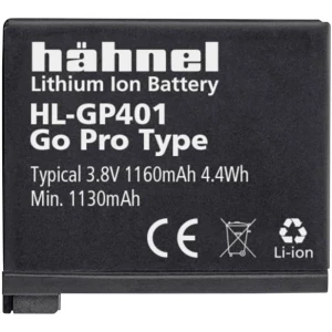 Kamera-akumulator Hähnel Zamjenjuje originalnu akU. bateriju AHDBT-401, 3661-1227 3.8 V 1160 mAh GoPro Hero HD4, HL-GP401 slika