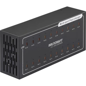 VOLTCRAFT UC-20C400W01 USB punjač 400 W 20x USB-C® Power Delivery unutrašnje područje USB power delivery (USB-PD) slika