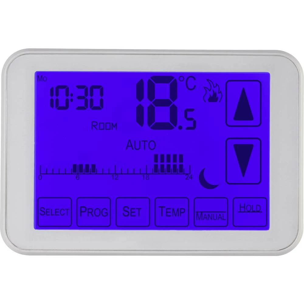 Sobni termostat sa sedmičnim programom 5 do 30 °C uklj. Bluetooth Sygonix slika