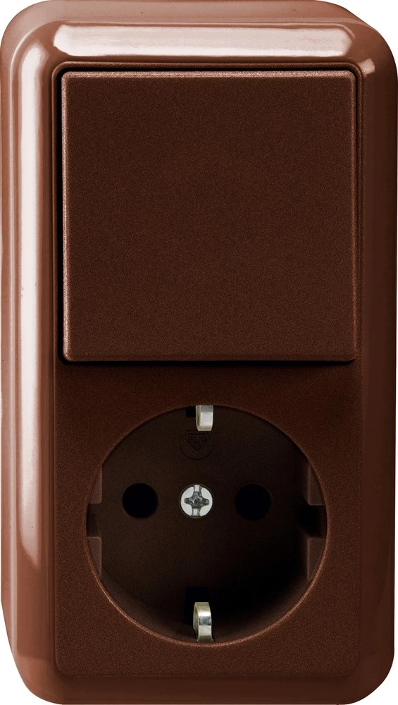 Ugradbena utičnica IP20 Smeđa boja Merten MEG3495-8717 slika