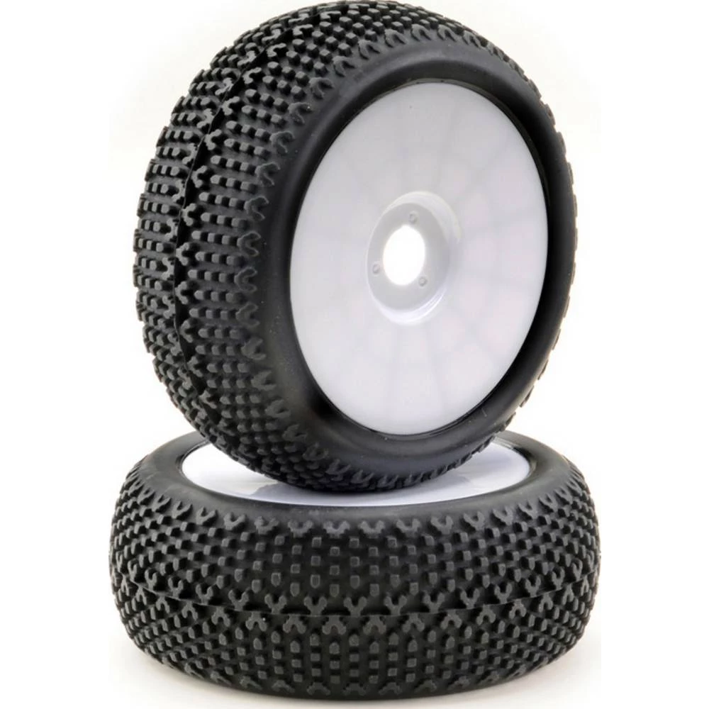 Absima 1:8 buggy kompletni kotači Y pin disk bijela 1 Par slika