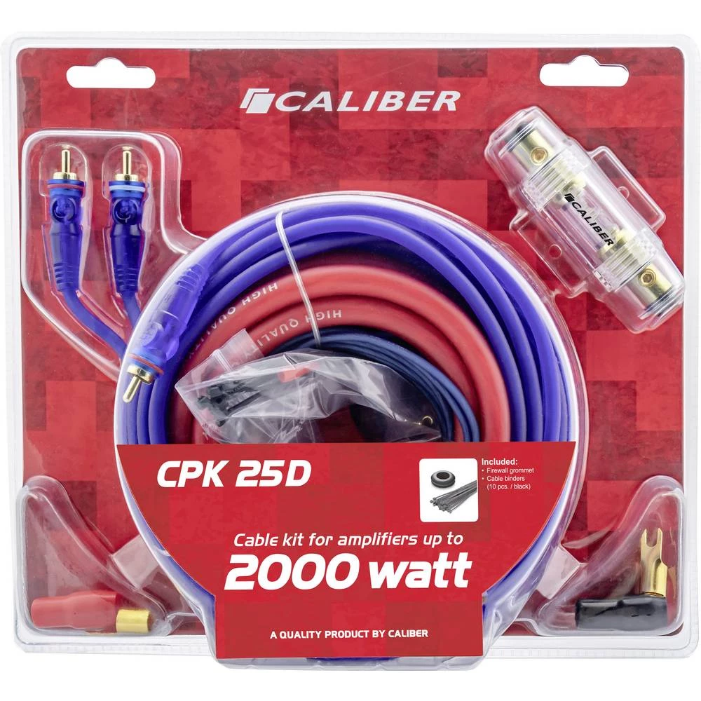 Caliber Audio Technology CPK25D vrsta auto-HiFi-pojačalo-priključak-komplet slika