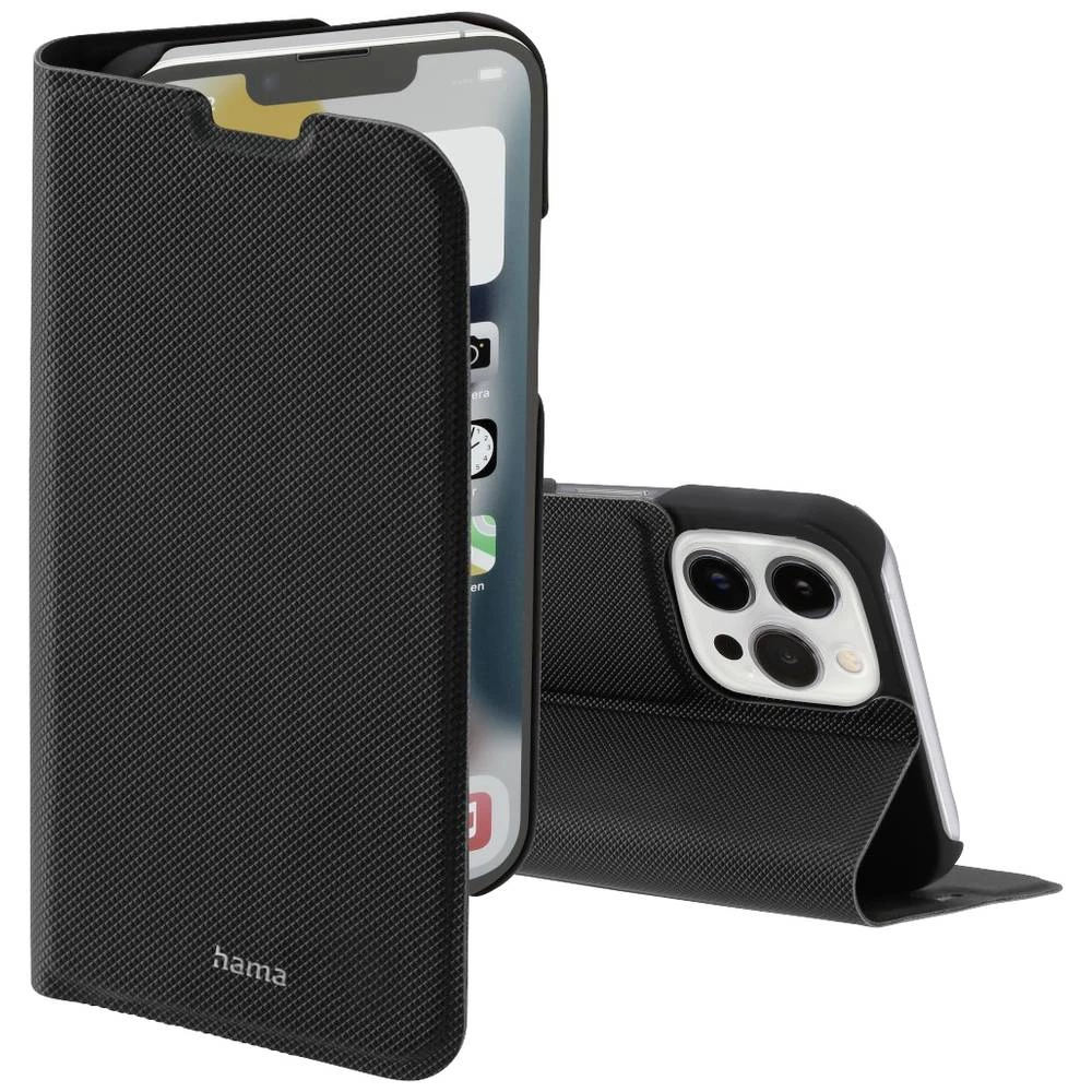 Hama Slim Pro Pogodno za model mobilnog telefona: iPhone 14 Pro, crna Hama Slim Pro knjižica Apple iPhone 14 Pro crna slika