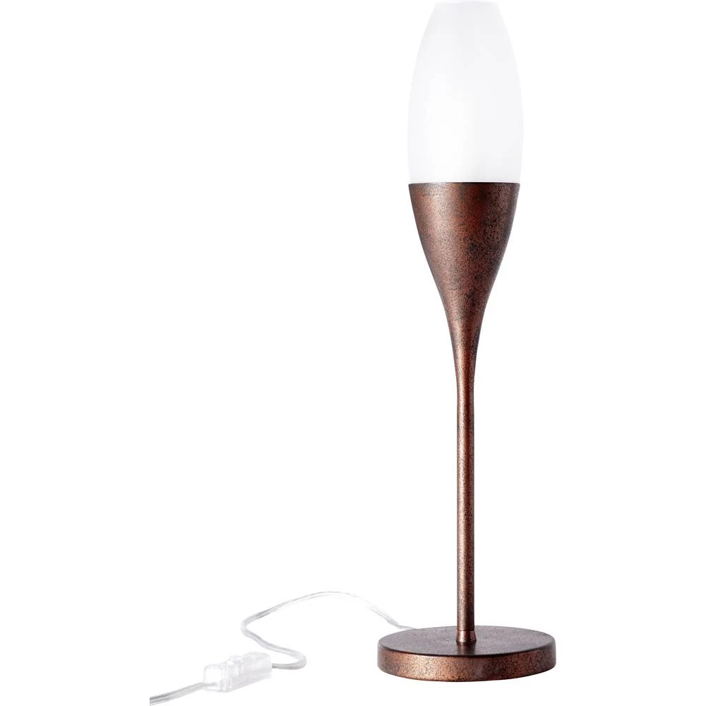 Brilliant Stajaće/stolne svjetiljke Stolna svjetiljka Plamen 93438/55 Hrđavo-smeđa E14 slika