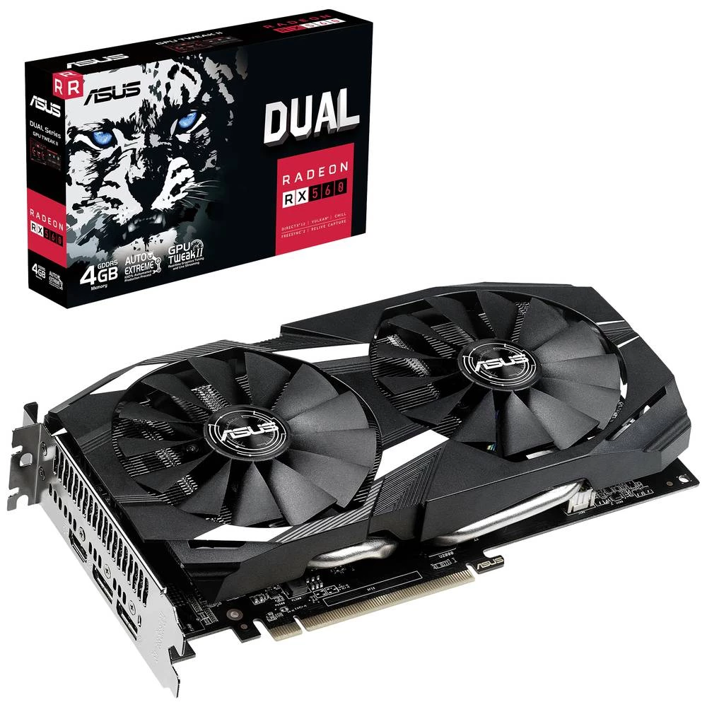 Asus grafička kartica AMD Radeon RX 560 Dual 4 GB GDDR5-RAM PCIe  HDMI™, DisplayPort slika