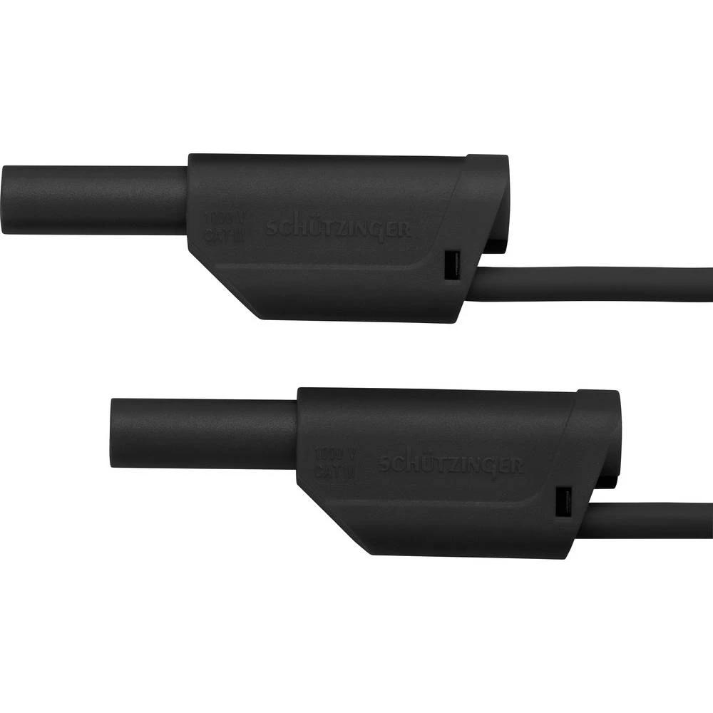 Schützinger VSFK 6000 / 1 / 50 / SW spojni vod [konektor 4 mm - konektor 4 mm] crna 1 St. slika