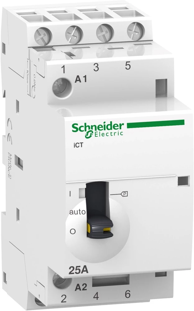 Schneider Electric A9C21834 Instalacijski kontaktor 1 ST 4 zatvarač 1.6 W 400 V/AC 25 A slika