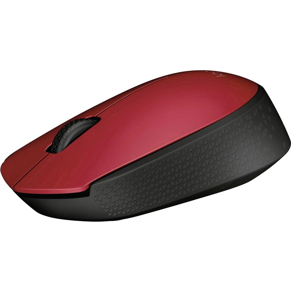 Logitech M171 Bežični miš Optički Crvena, Crna slika