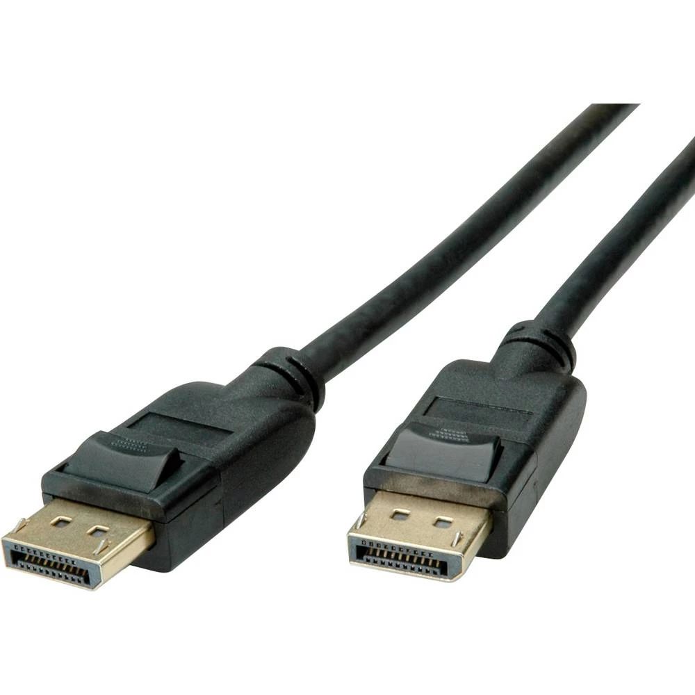 Roline DisplayPort priključni kabel 1.50 m 11.04.5798 sa zaštitom crna [1x muški konektor displayport - 1x muški konekto slika